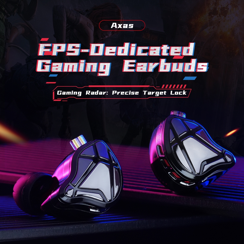 Desk Hifi Setup - Écouteurs intra-auriculaires KZ Axas FPS-Dedicated pour
