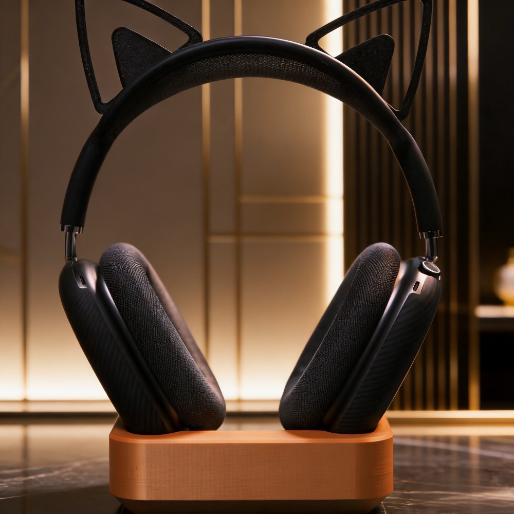 Desk Setup Headphone Stand - Support de chargement filaire magnétique personnalisé