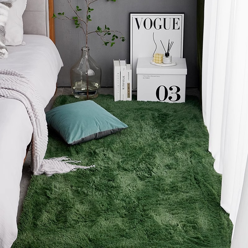 Desk Setup Girly - Tapis vert luxueux pour chambre à