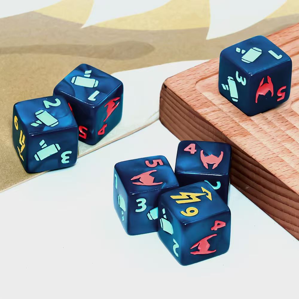 Ensemble de 6 dés Hero bleu-ve - Desk Setup Game avis et prix