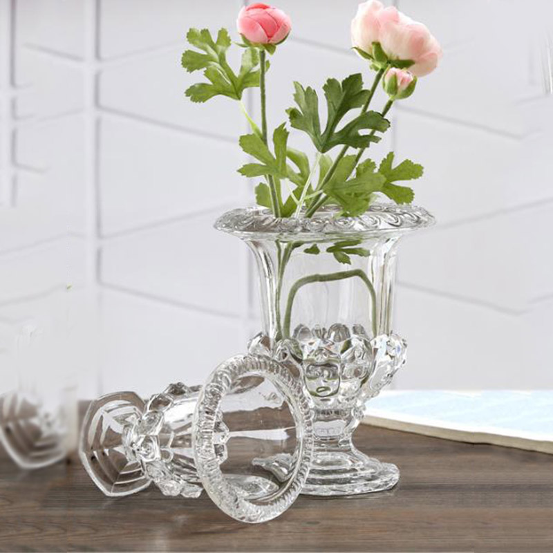 Vase à fleurs en verre transpa - Desk Setup Plants avis et prix