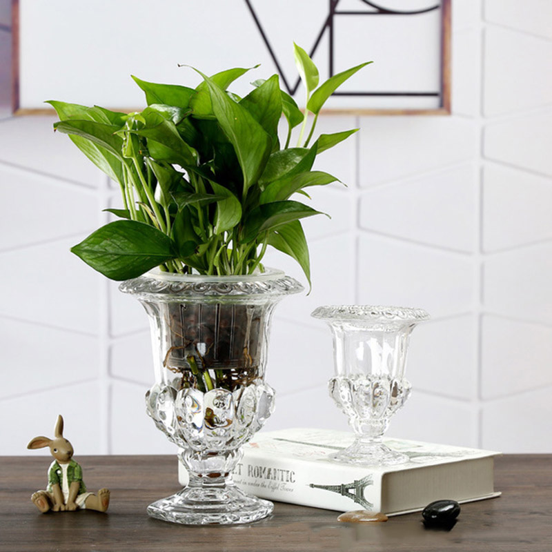 Vase à fleurs en verre transpa - Desk Setup Plants avis et prix