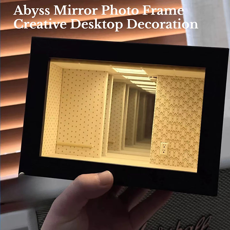 Cadre photo miroir infini Abys - Desk Setup Photo avis et prix