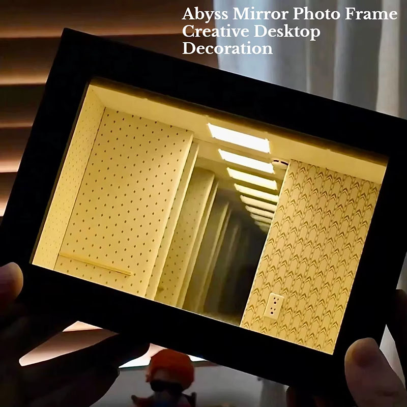 Cadre photo miroir infini Abys - Desk Setup Photo avis et prix