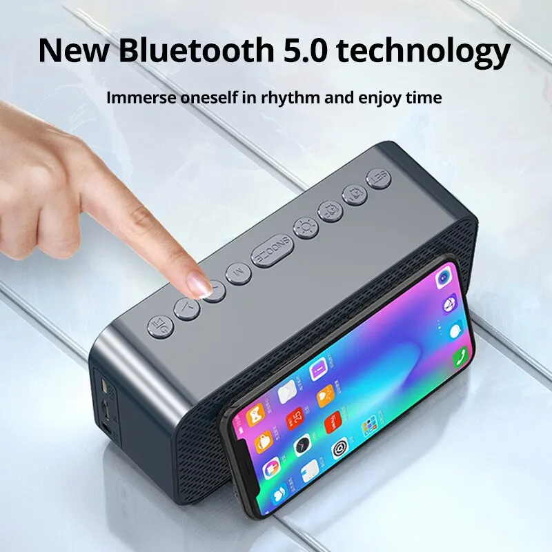 Réveil numérique LED avec Blue - Desk Setup Speakers avis et prix