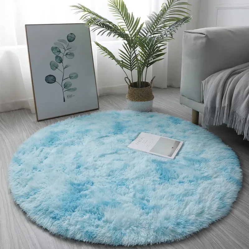 Tapis rond en peluche ultra do - Desk Setup Girly avis et prix