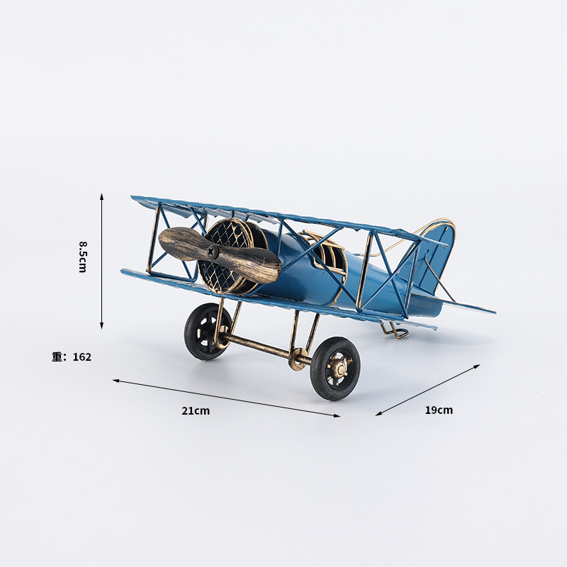 Modèle d'avion rétro en fer et - Desk Setup Photo avis et prix